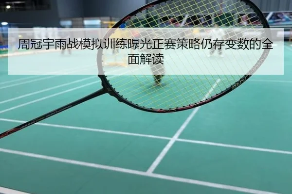 周冠宇雨战模拟训练曝光正赛策略仍存变数的全面解读